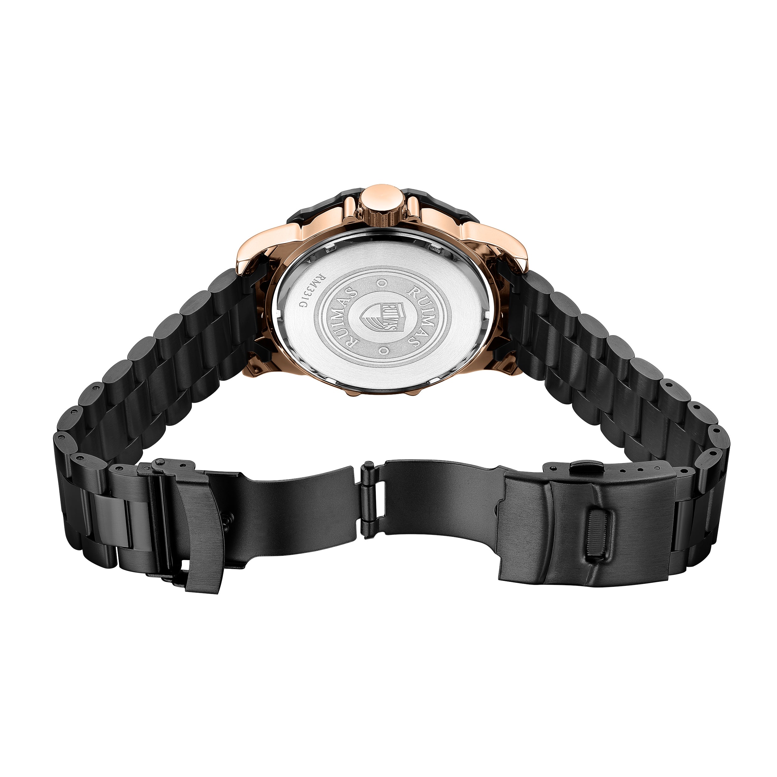 RUIMAS Quartz Watches Men's Business Wristwatch Waterproof Male Clock Chronograph Stainless Steel Casual Watch reloj hombre 331