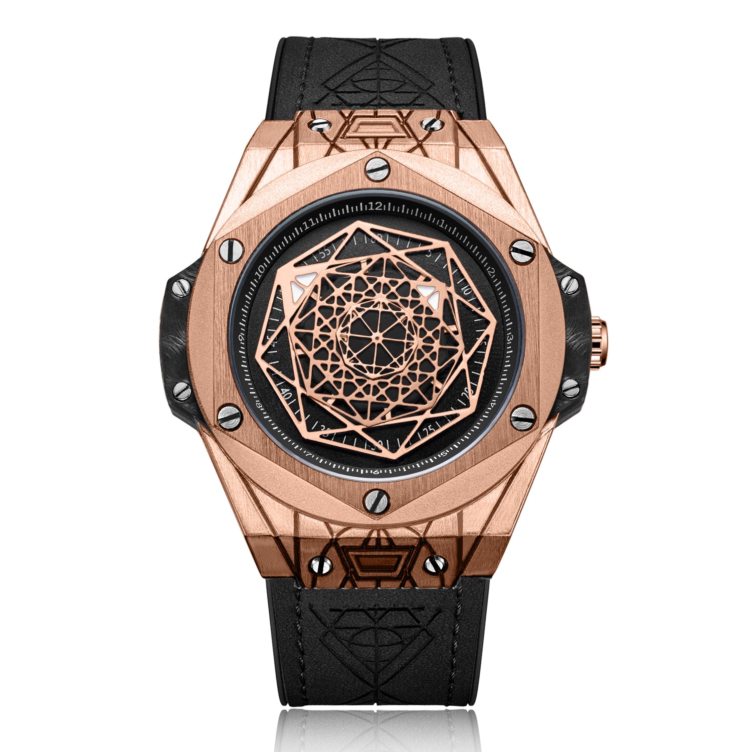 RUIMAS Men's Watches Fashion Sport Quartz Watch for Men Reloj Hombre Leather Belt Wrist Watch Waterproof Casual Clock 533